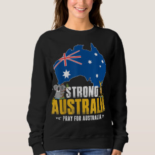 Support Australia Strong save koala Kangaroo Retro Sweatshirt