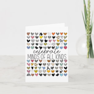 Support Autism Awareness Celebrate Minds Of All Ki Card