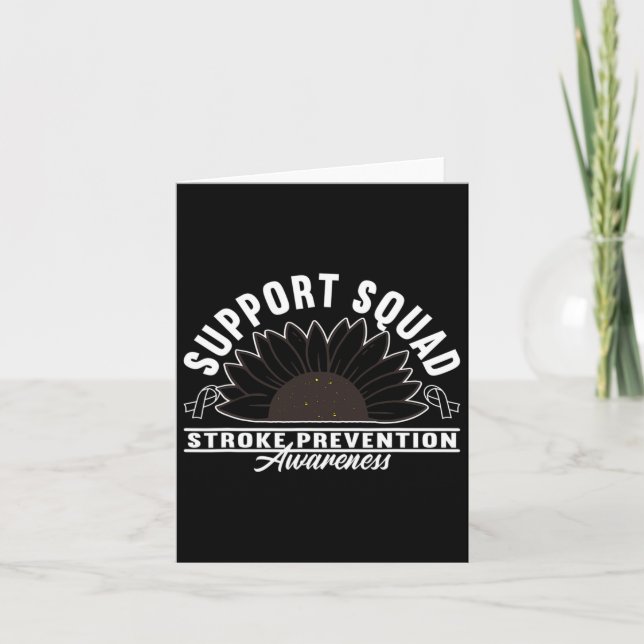 Support Awareness Squad Heart Disease Stroke Preve Card (Front)