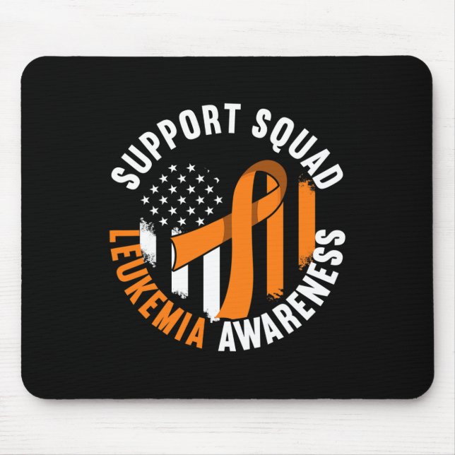 Support Awareness Squad I Blood Cells Cancer Leuke Mouse Pad (Front)