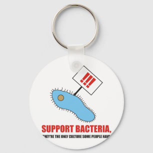 Support bacteria key ring
