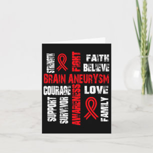Support Believe And Fight Brain Aneurysm  Card