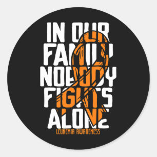 Support Blood Cancer Tee Family Leukaemia Awarenes Classic Round Sticker