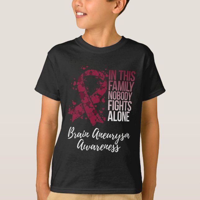 Support Brain Aneurysm Awareness  T-Shirt (Front)