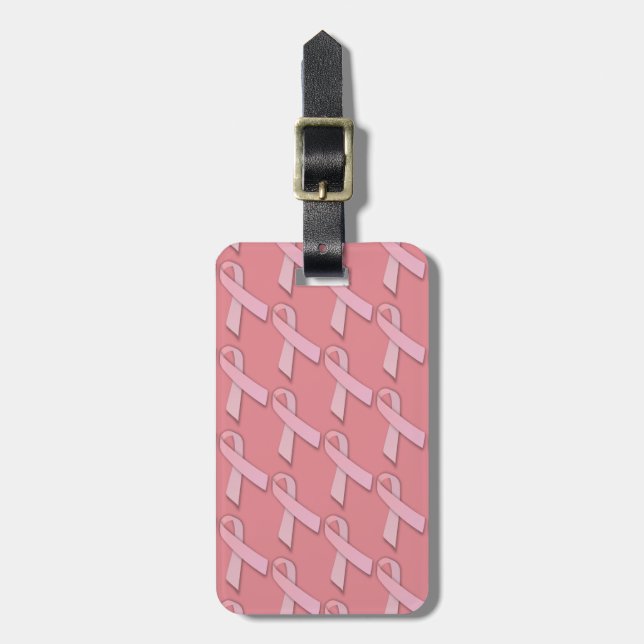 Support Breast Cancer Awareness Luggage Tag (Front Vertical)