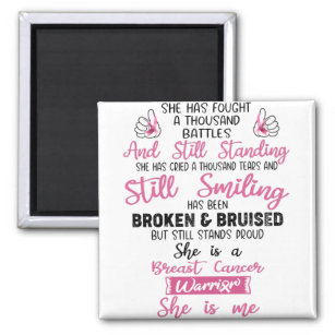 Support Breast Cancer Warrior Gifts Magnet