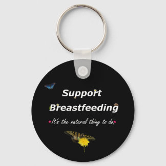 Support Breastfeeding nature design-2 Key Ring
