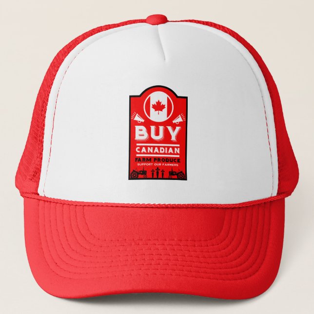 Support Canadian Farmers Trucker Hat (Front)