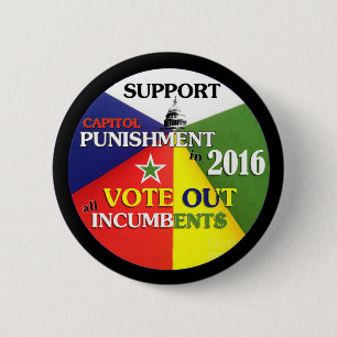 Support Capitol Punishment 6 Cm Round Badge
