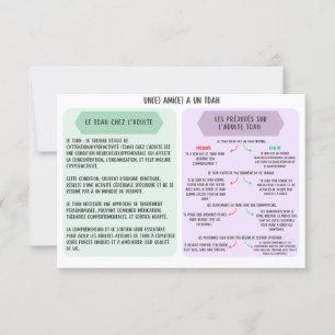 Support Card for Adults TDAH - Friends