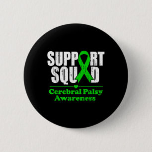 Support Cerebral Palsy Cp Awareness Month Green Ri 6 Cm Round Badge