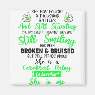 Support Cerebral Palsy Warrior Gifts Magnet