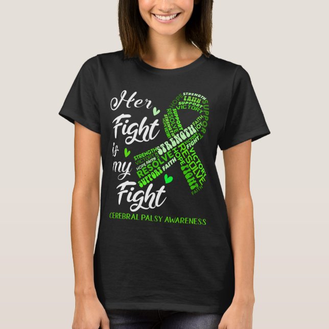 Support Cerebral Palsy Warrior Gifts T-Shirt (Front)
