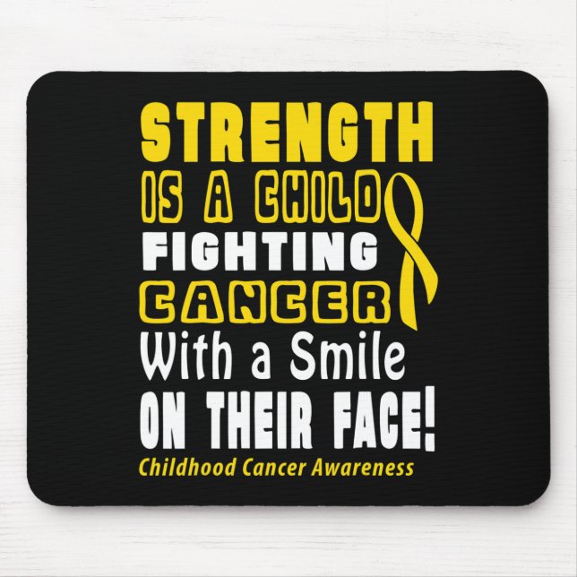 Support Childhood Cancer Awareness 1  Mouse Pad (Front)