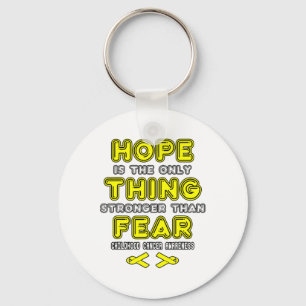 Support Childhood Cancer Awareness 3 Key Ring