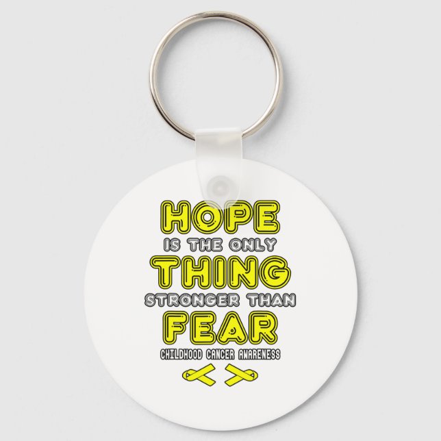 Support Childhood Cancer Awareness 3  Key Ring (Front)