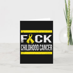 Support Childhood Cancer Awareness T Shirt  Card