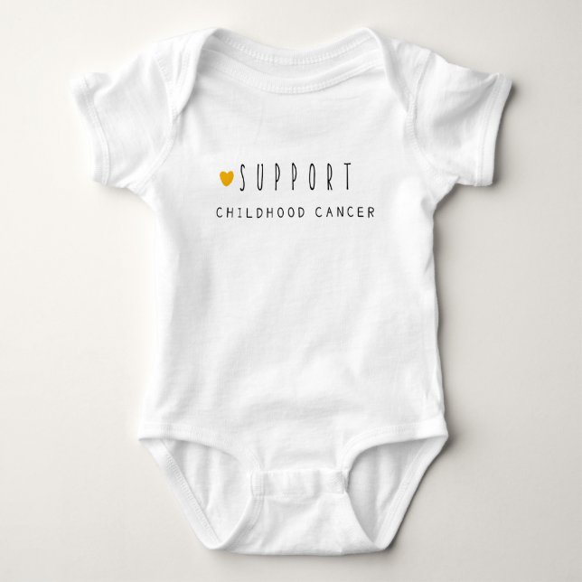 support childhood cancer. Baby Bodysuit One-piece (Front)
