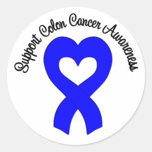 Support Colon Cancer Awareness Classic Round Sticker