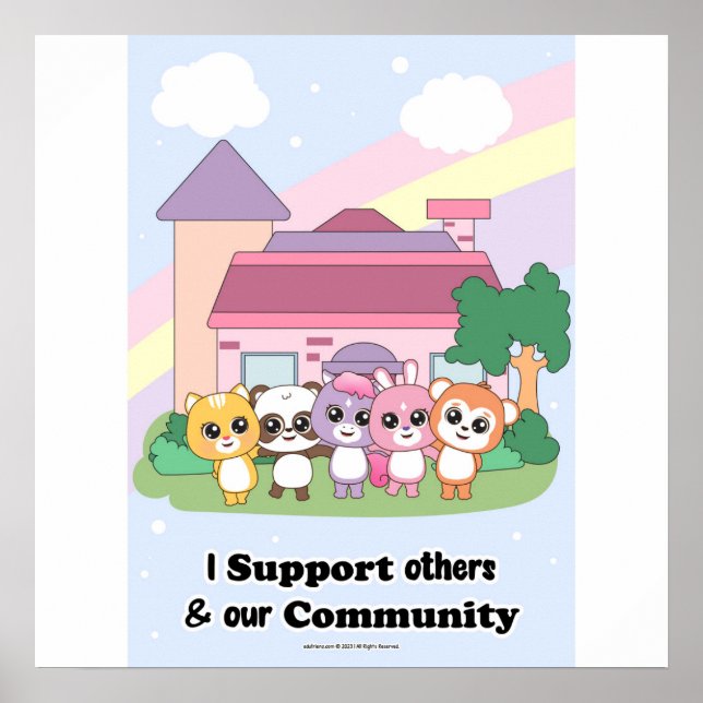 Support Community wall art (Front)