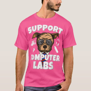 Support Computer Labs Funny Computer Science Teach T-Shirt