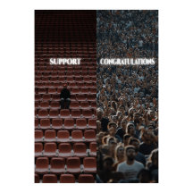 Support Congratulations Motivational Poster