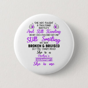 Support Crohn's Warrior Gifts 6 Cm Round Badge