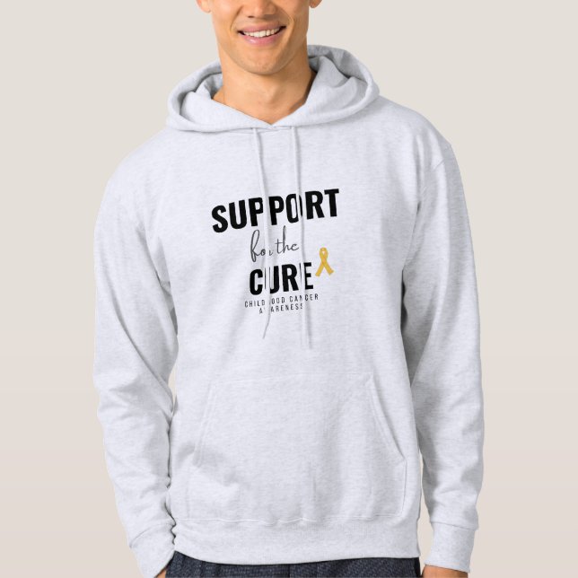 support cure childhood cancer Pullover Hoodie (Front)