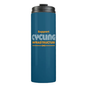 Support Cycling Infrastructure Thermal Tumbler