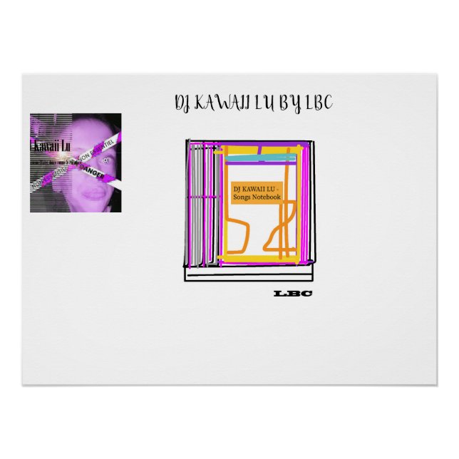 SUPPORT DJ KAWAII LU POSTER (Front)