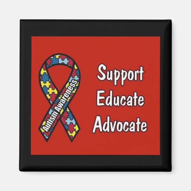 Support, Educate, Advocate Magnet (Front)