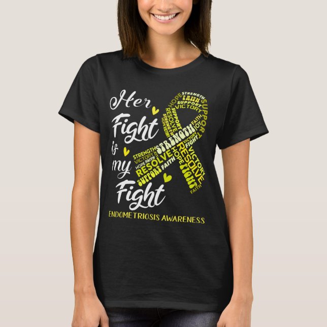 Support Endometriosis Warrior Gifts T-Shirt (Front)