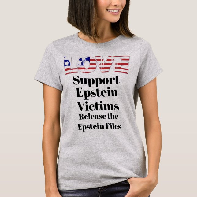 Support Epstein Victims T-Shirt (Front)