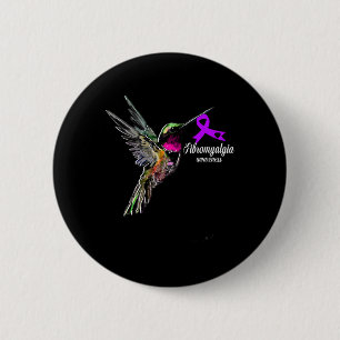 Support Fibromyalgia Awareness 6 Cm Round Badge