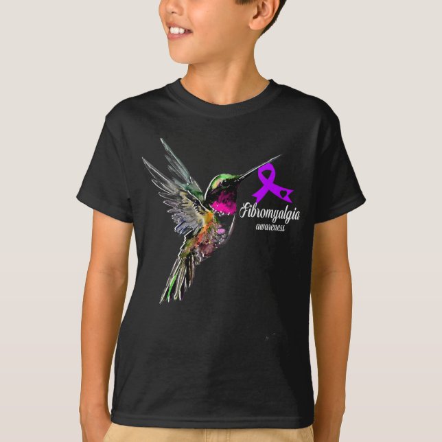 Support Fibromyalgia Awareness  T-Shirt (Front)