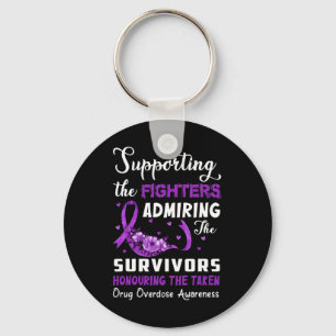 Support Fighters Honouring Taken Drug Overdose Awa Key Ring
