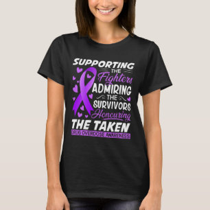 Support Fighters Honouring Taken Overdose Awarenes T-Shirt