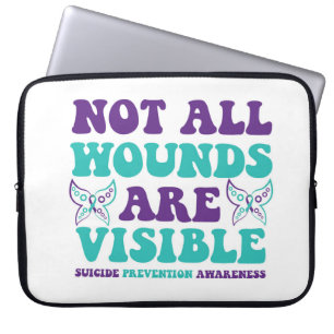 SUPPORT FOR SUICIDE AWARENESS AND PREVENTION LAPTOP SLEEVE