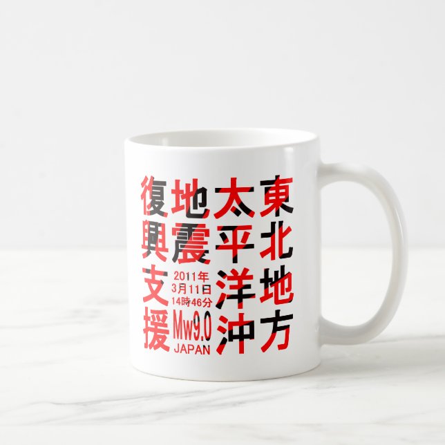 Support for the reconstruction of the Tohoku Pacif Coffee Mug (Right)