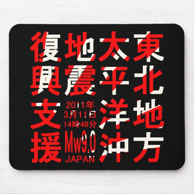 Support for the reconstruction of the Tohoku Pacif Mouse Pad (Front)