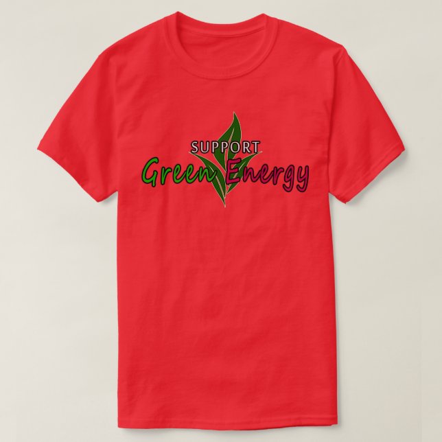 Support Green Energy T-Shirt (Design Front)