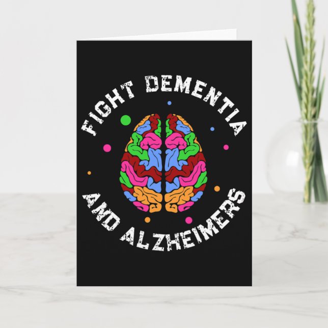 Support Heimerheimer Awareness Endheimer Fight Hei Card (Front)