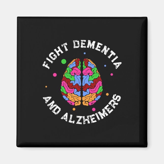 Support Heimerheimer Awareness Endheimer Fight Hei Magnet (Front)