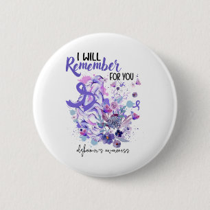 Support Heimerheimers Awareness Gift For Heimerhei 6 Cm Round Badge