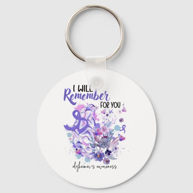 Support Heimerheimers Awareness Gift For Heimerhei Key Ring (Front)