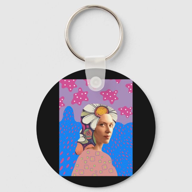 Support Her  Key Ring (Front)