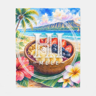 Support HIMELE Throw Blanket Açaí Bowl