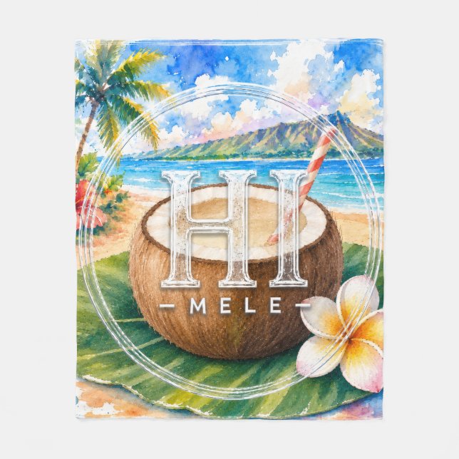 Support HIMELE Throw Blanket Coconut  (Front)