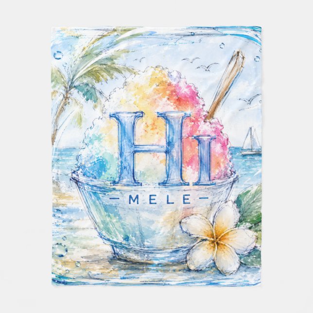 Support HIMELE Throw Blanket Shave Ice (Front)
