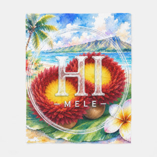 Support HIMELE Throw Blanket ‘Uli’uli